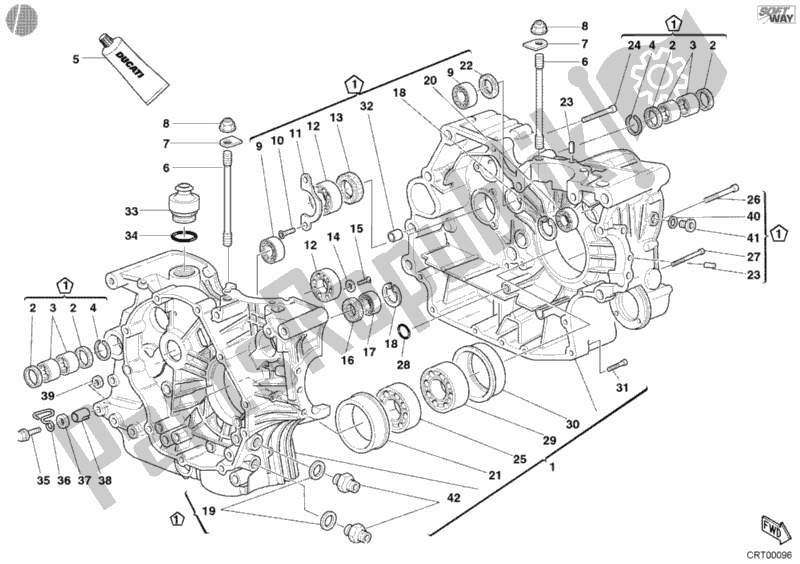 Toutes les pièces pour le Carter du Ducati Supersport 750 SS 2002